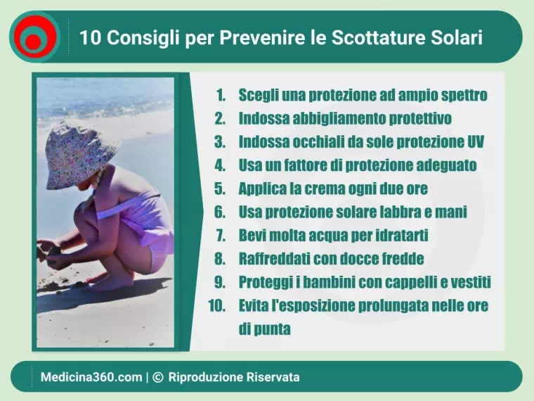 Scottature solari: prevenzione, sintomi e trattamenti